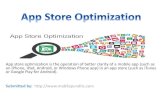 What is app store optimization?
