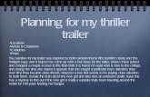 Planning my theatrical trailer