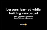 Lessons learned while building Omroep.nl