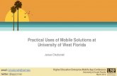 Practical Applications of Mobile Applications in Higher Ed