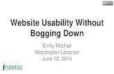 SUNYLA 2014: Website Usability Without Bogging Down