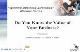Do You Know the Value of Your Business?