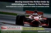 Presentation: Moving toward the perfect order by automating your procure to pay process