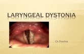 Laryngeal dystonia introduction