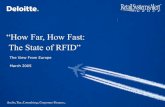 "HOW FAR, HOW FAST: THE STATE OF RFID"–THE REVIEW FROM EUROPE