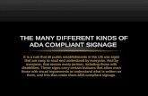 The Many Different Kinds of ADA Compliant Signage