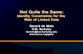 Not Quite the Same: Identity Constraints for the Web of Linked Data