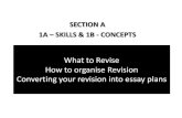 G325 section a  revision methods and essay structures