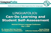 Van Houten Chiang Linguafolio Student Self-Assessment