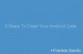 5 Steps To Clean Your Android Code