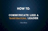 Communicate Like a Transformational Leader