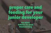 proper care and feeding for your junior developer
