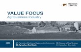 Mercer Capital's Value Focus: Agribusiness | Q3 2014 | Segment: Agriculture Real Estate