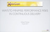 Ways to minimise performance risks in continuous delivery