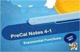 Pre Calculus notes 4 1 Exponential Functions