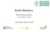 Ruth Welters - The Valuing Nature Network