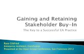 EA - Gaining And Retaining Stakeholder Buy In