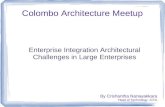 Enterprise Integration Architectural Challenges in Large Enterprises - Colombo Architecture Meetup - Session-02