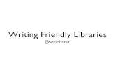 Writing Friendly libraries for CodeIgniter