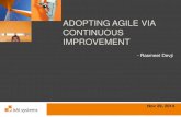 Adopting agile via continuous improvement By Rasmeet @ Ahmedabad Java Meetup
