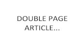 Process of double page article