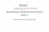 Anesthesia department event part ii