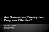 Are Government Employment Programs Effective? v3