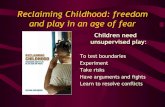Reclaiming Childhood: what this means for early years education - Helene Guldberg