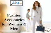 Latest collection of fashion accessories for women & men at find.com