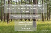 “Timber and Wildlife Ecology Research Update from the Jones Center”  Kevin McIntyre & Steve Jack, Joseph W. Jones Ecological Research Center, Newton, GA