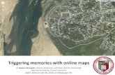 Triggering memories with online maps