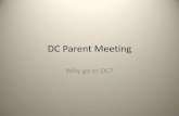 Fall DC Parent Meeting