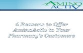 Pharmacists: 6 reasons to offer AminoActiv to your customers