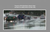 Toyota of N Charlotte shares tips on how to safely drive in the rain