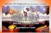 Vision of rapture of a 8 years old girl