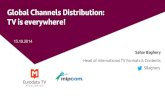 Global channels distribution TV is everywhere