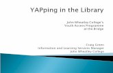 YAPping in the library: the Youth Access Programme at the Bridge