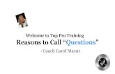 Real Estate Training - Reasons to Call, Questions Made Easy -  Agent training