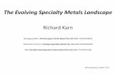 Building a Portfolio in Strategic Metals by Richard Karn, The Emerging Trends Report