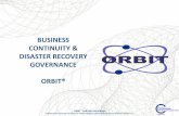 ORBIT BC/DR Governance
