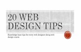 20 web design tips