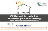 Markus Berchtold, NENA network, Austria: CESBA and its use in the Austrian region Vorarlberg