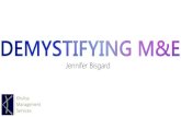 Demystifying M&E - Jennifer Bisgard