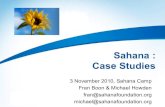 Sahana : Case Studies (SahanaCamp 1.2)