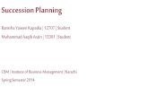 HR Succession Planning by Muhammad Aaqib Arain and Ramsha Yasin Kapadia