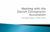 Meeting with the Danish chiropractic Association