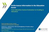 Perfromance Information in the Education Sector by Paulo Santiago