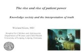 The Rise And Rise Of Patient Power Knowledge Society And Interpretation Of Truth #ICCA12 MONDAY 22/10/2012