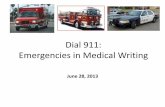Medical writing 911
