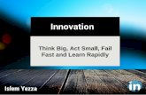 Innovation: Think Big, Act Small, Fail Fast and Learn Rapidly